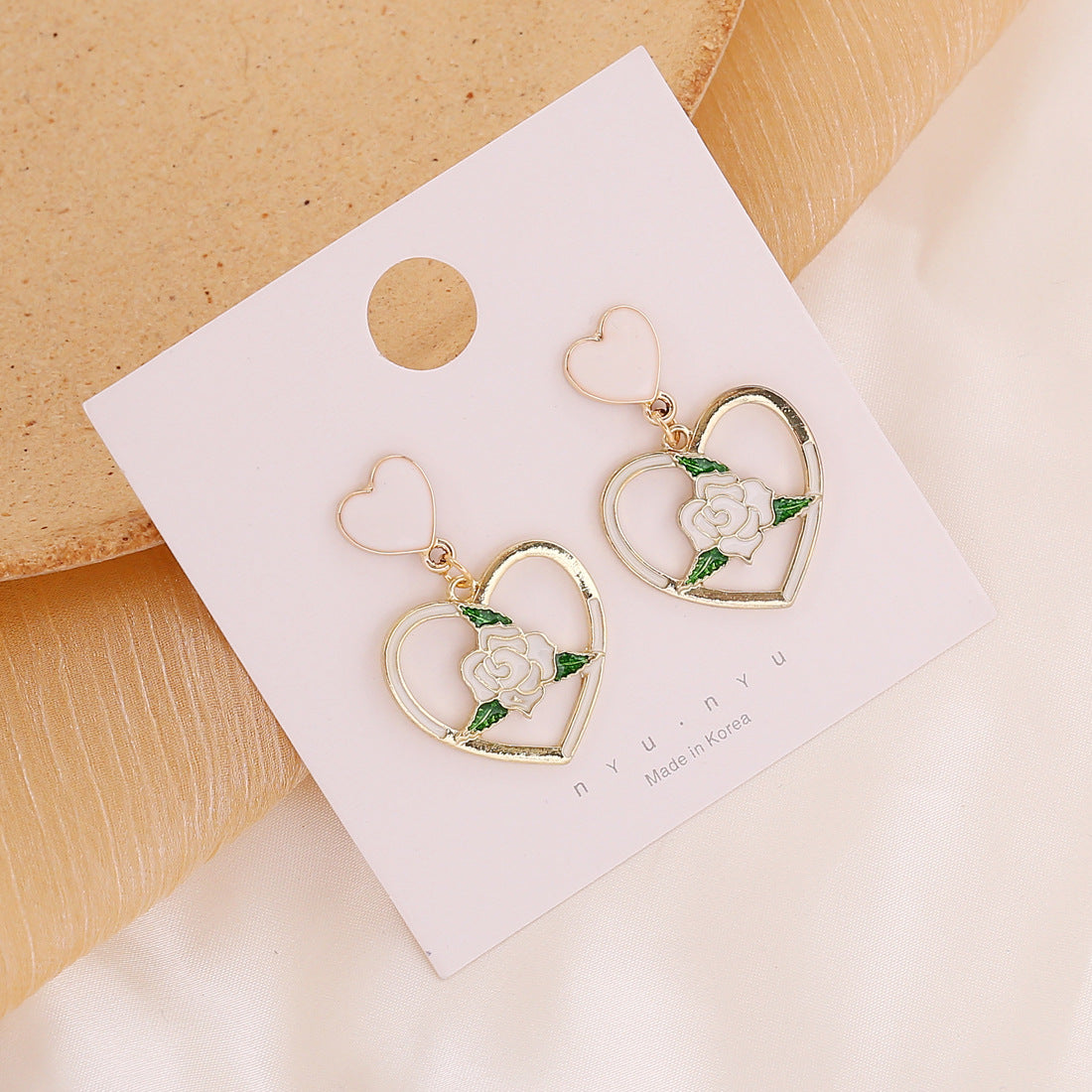 Fashion Flowers Love Earrings
