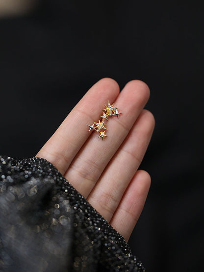 Small Fireworks Light Luxury Niche Design All Matching Earrings