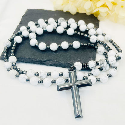 Cross Catholic Rosary Necklace