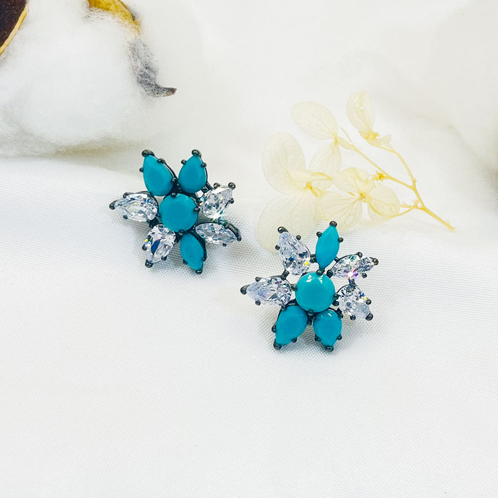 Buckeye Petal Turquoise Earrings