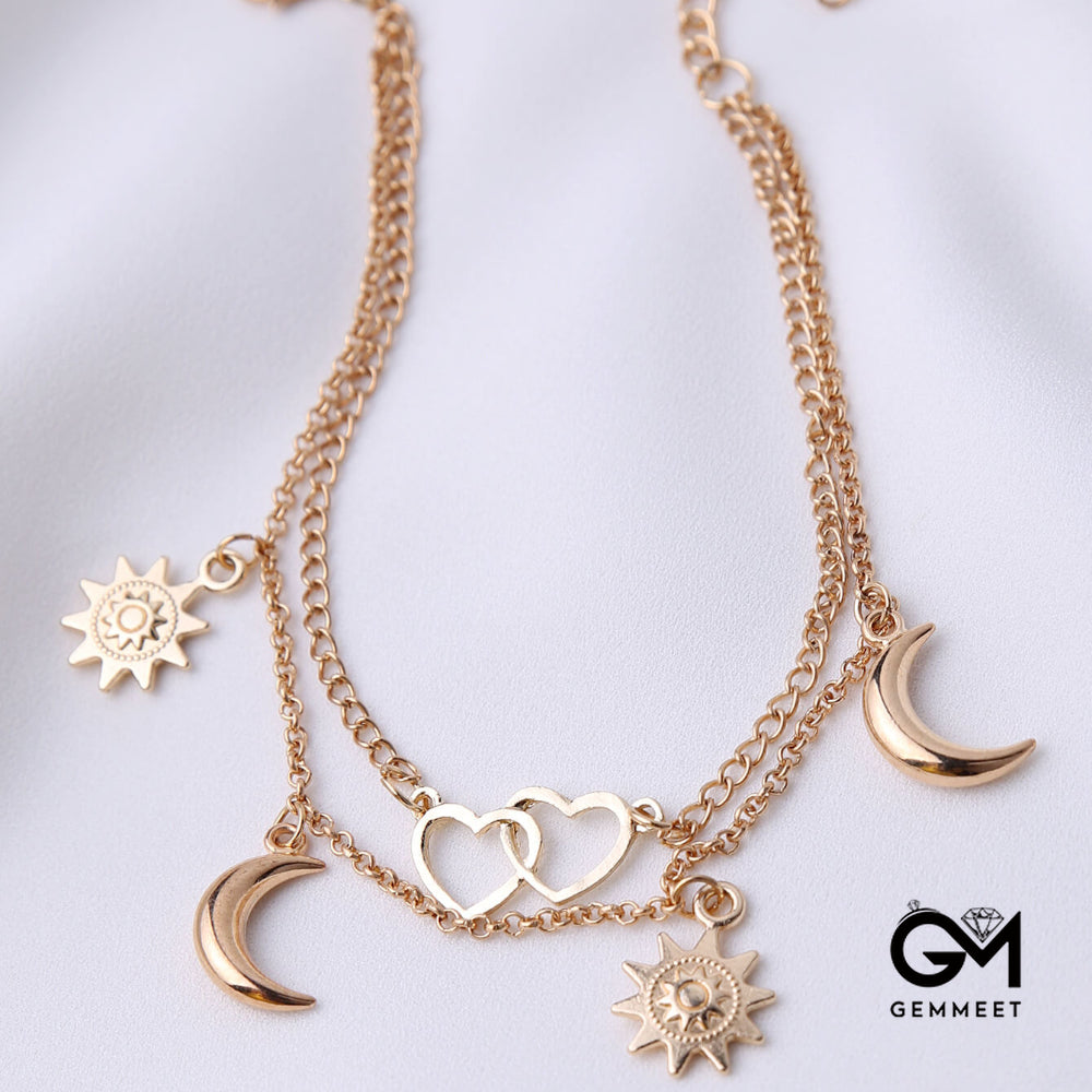 Sun Love Crescent Beach Chain Anklet