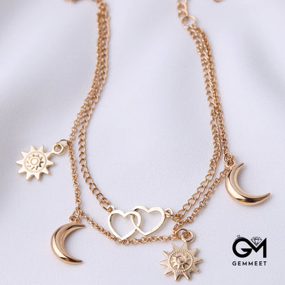 Sun Love Crescent Beach Chain Anklet