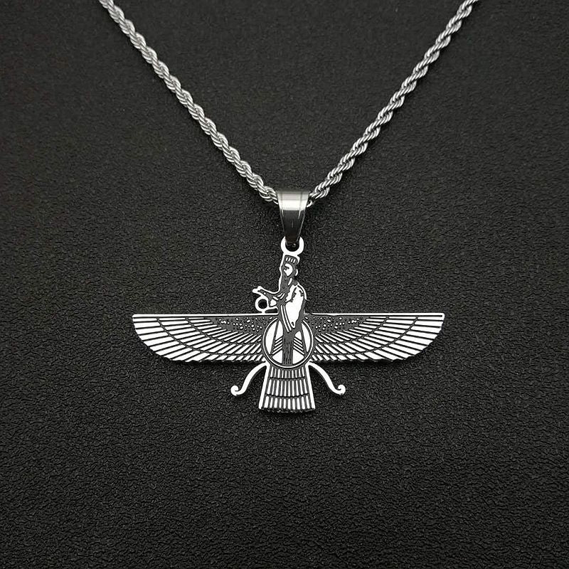 Hip Hop Jewelry Gold Plated Zoroastrian Pendant