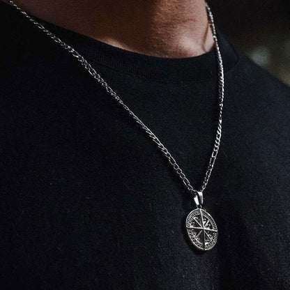 Retro Compass Men's Necklace