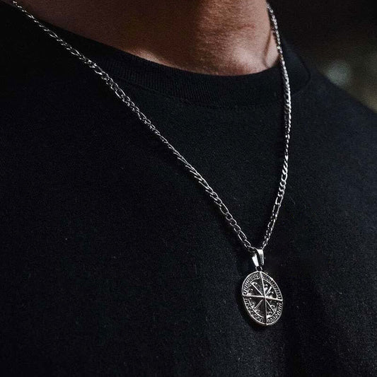 Retro Compass Men's Necklace