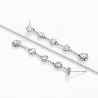 Sunflower Earrings Elegant Long Tassel Earrings