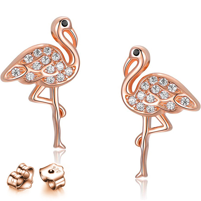 Trendy Flamingo Earrings