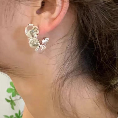 Stylish Simple Personality Transparent Pearl Earrings