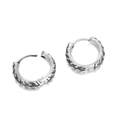 Sterling Silver Niche Design Locomotive Earrings