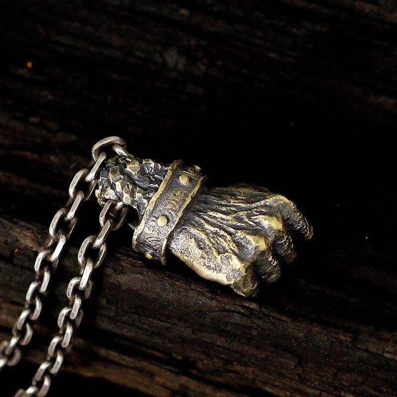 Fist Power Gothic Necklace
