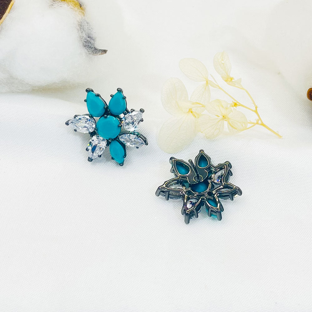 Buckeye Petal Turquoise Earrings