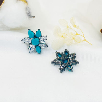 Buckeye Petal Turquoise Earrings