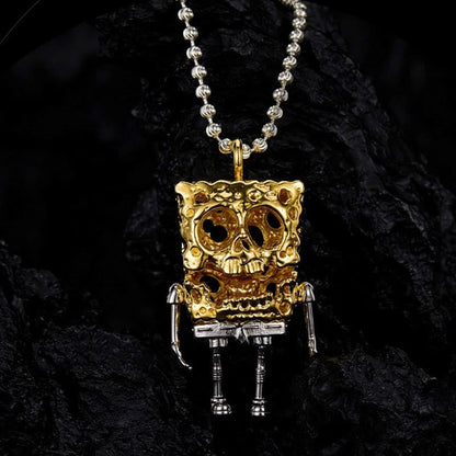 Sponge Skull Machine Design Creative Necklace