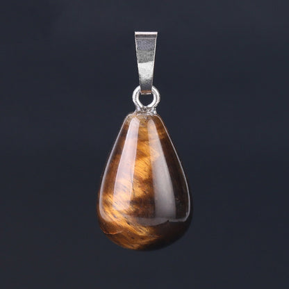 Teardrop Drop Agate Lapis Pear-shaped Pendant