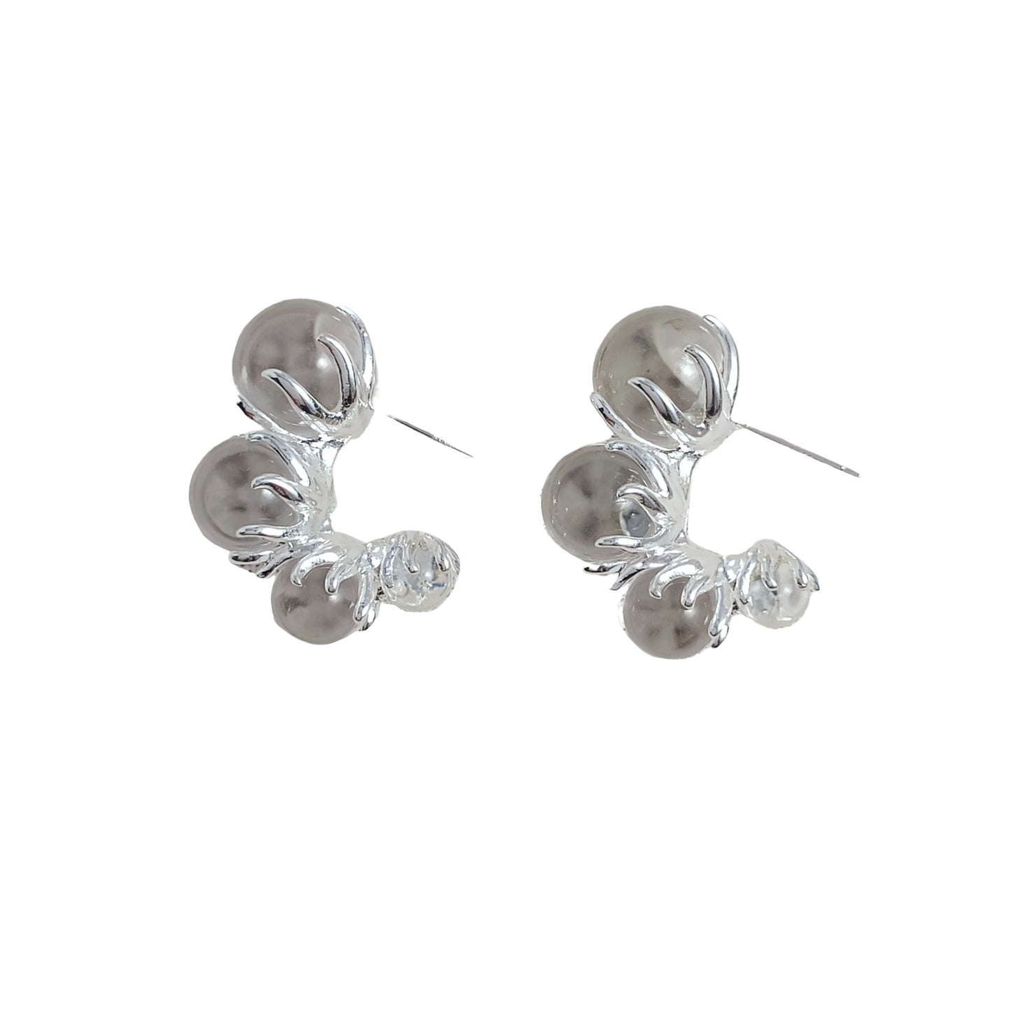 Stylish Simple Personality Transparent Pearl Earrings