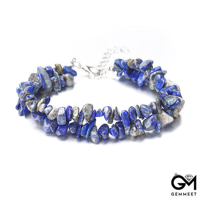 Crystal Gravel Double Metal Bracelet