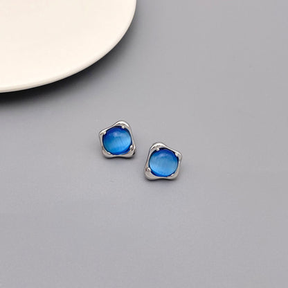 Star 925 Silver Vintage Cat-eye Earrings