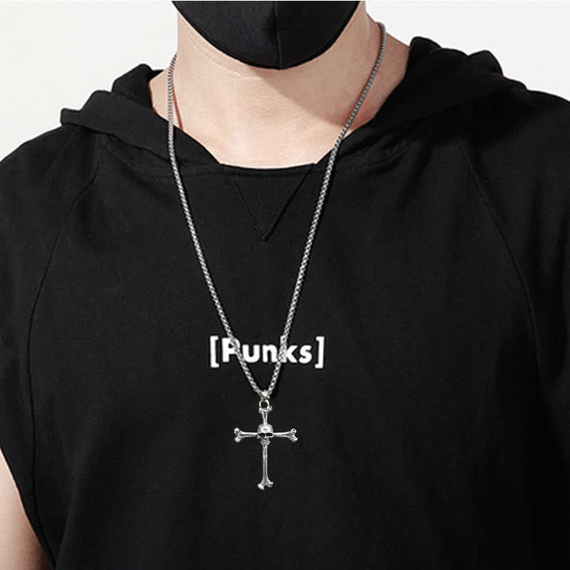 Men's Skull Cross Necklace