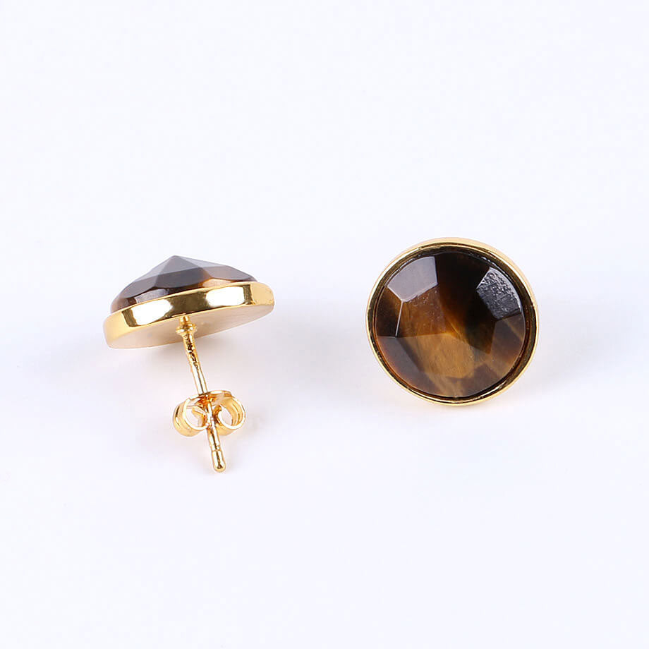 Simple Hexagonal Pyramid Crystal Fashion Earrings