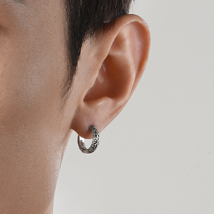 Sterling Silver Vintage Multi-Pattern Earrings