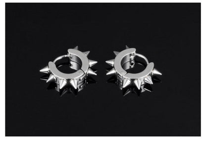 Stainless Steel Cone Hoop Earrings