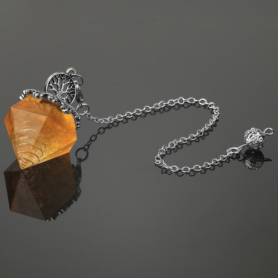 Mixed Drop Glue Crystal Crushed Stone Pendant