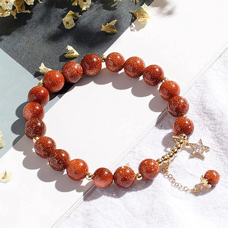 Sandstone Shiny Crystal Bracelet