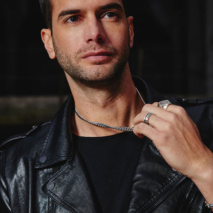 S925 Sterling Silver Cuban Necklaces-8MM