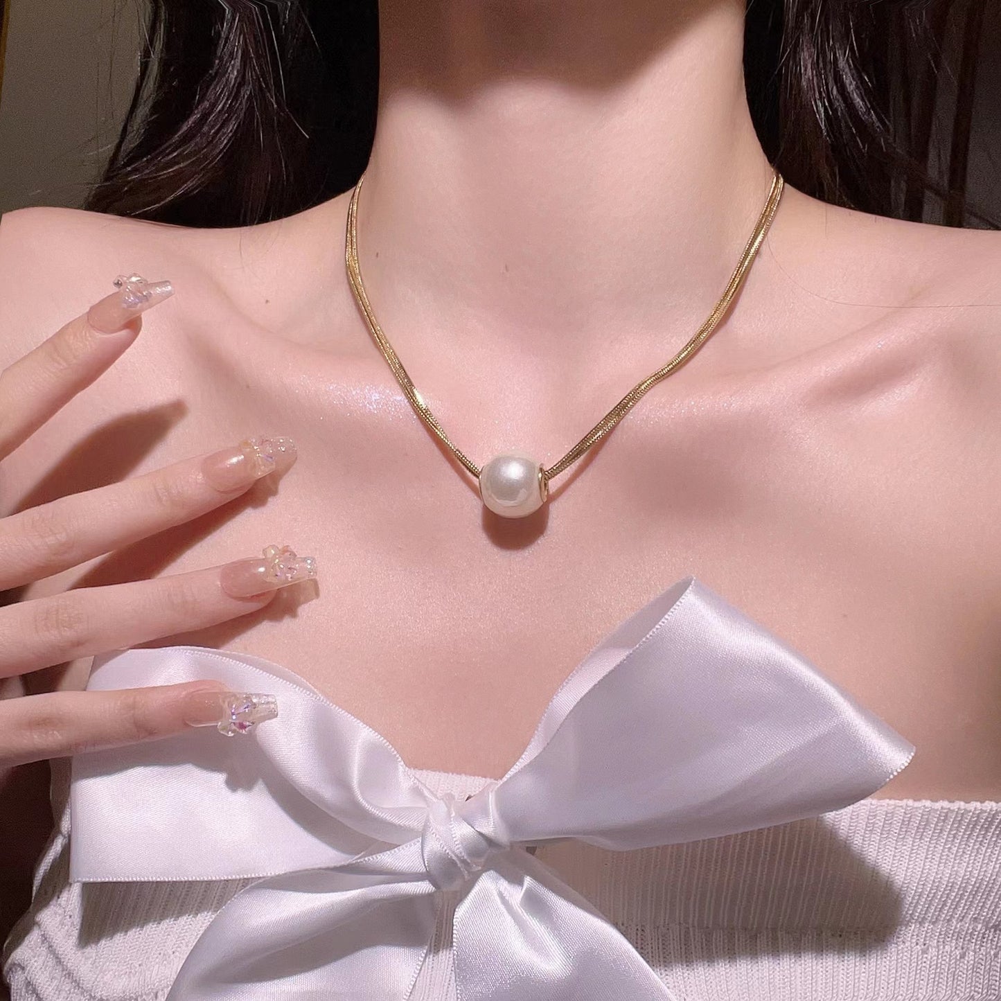 Vintage Double Pearl Necklace