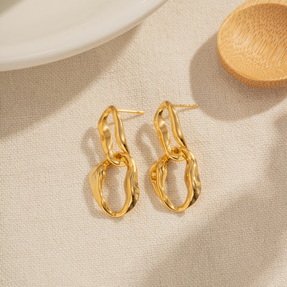 Simple Everything with Irregular Chain Earrings