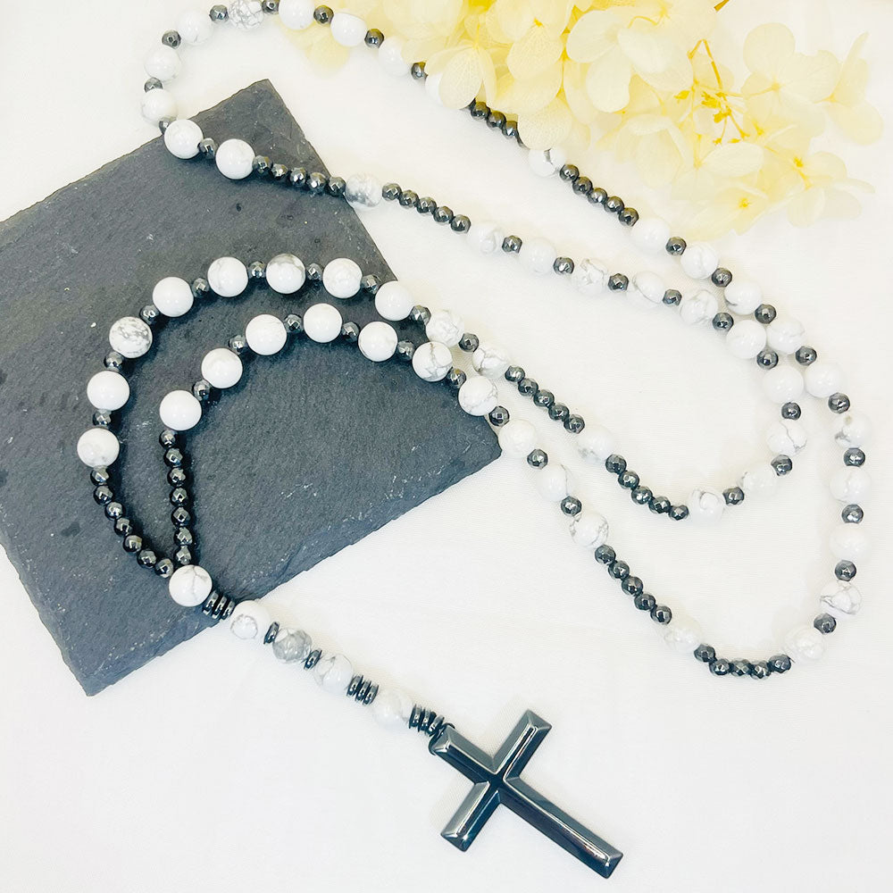 Cross Catholic Rosary Necklace