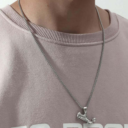 Athlete Sneaker and Soccer Ball Necklace
