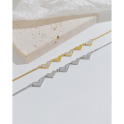 Titanium Steel Female Shell Heart Necklace