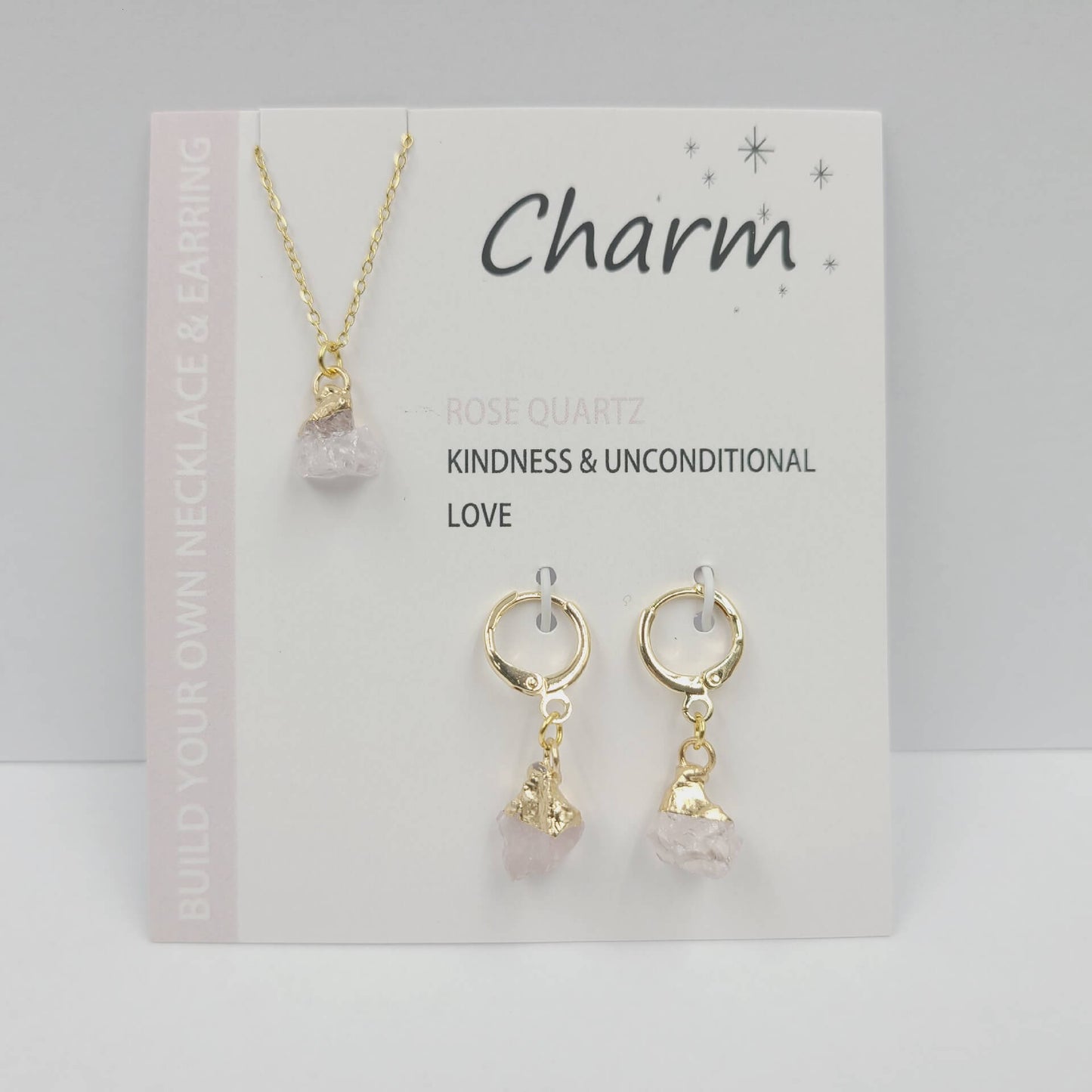 Gold-plated Stainless Steel Necklace Earrings