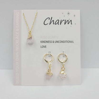 Gold-plated Stainless Steel Necklace Earrings
