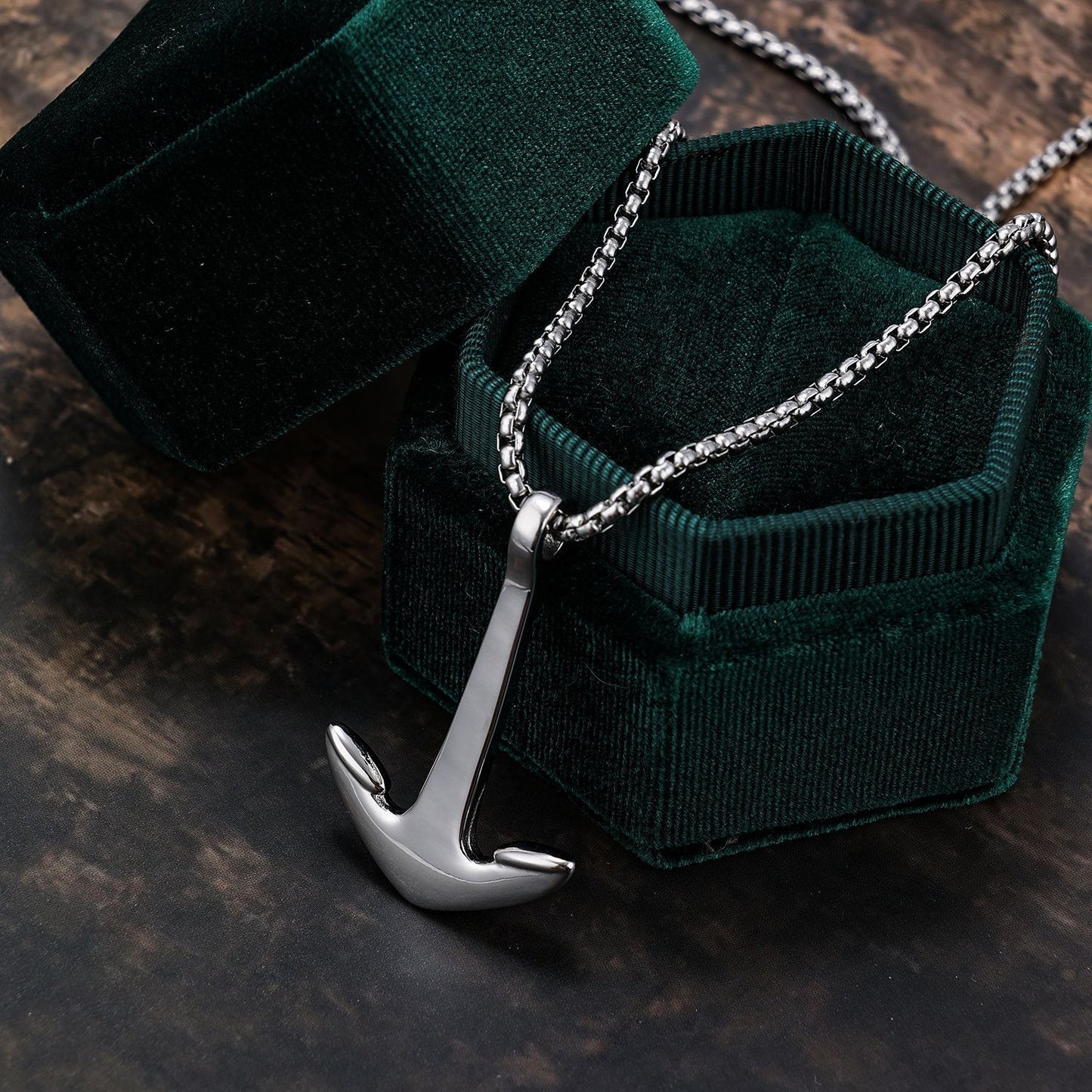 Simple Fashion Anchor Shape Smooth Pendant