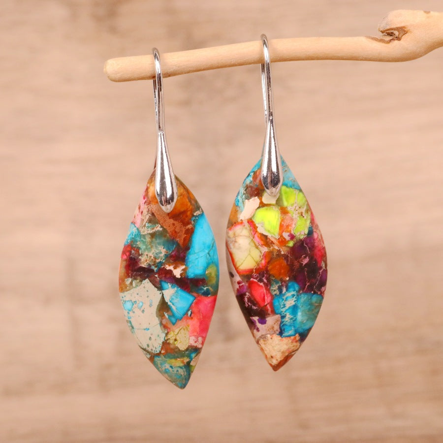 Flower Color Lancet Pop Earrings