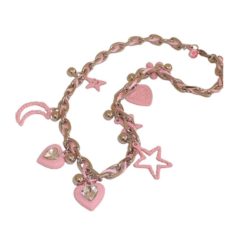 Star-moon Hollow Winding Necklace