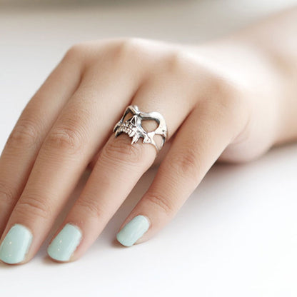 Retro Men'S Hip Hop Skull Mask Ring