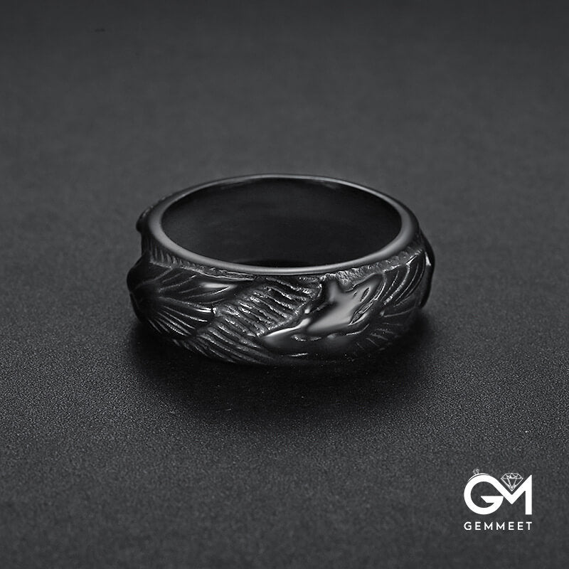 Three Color Direwolf Ring