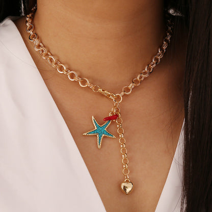 Starfish Turtle Love Bohemian Necklace