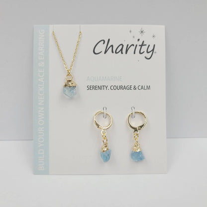 Gold-plated Stainless Steel Necklace Earrings