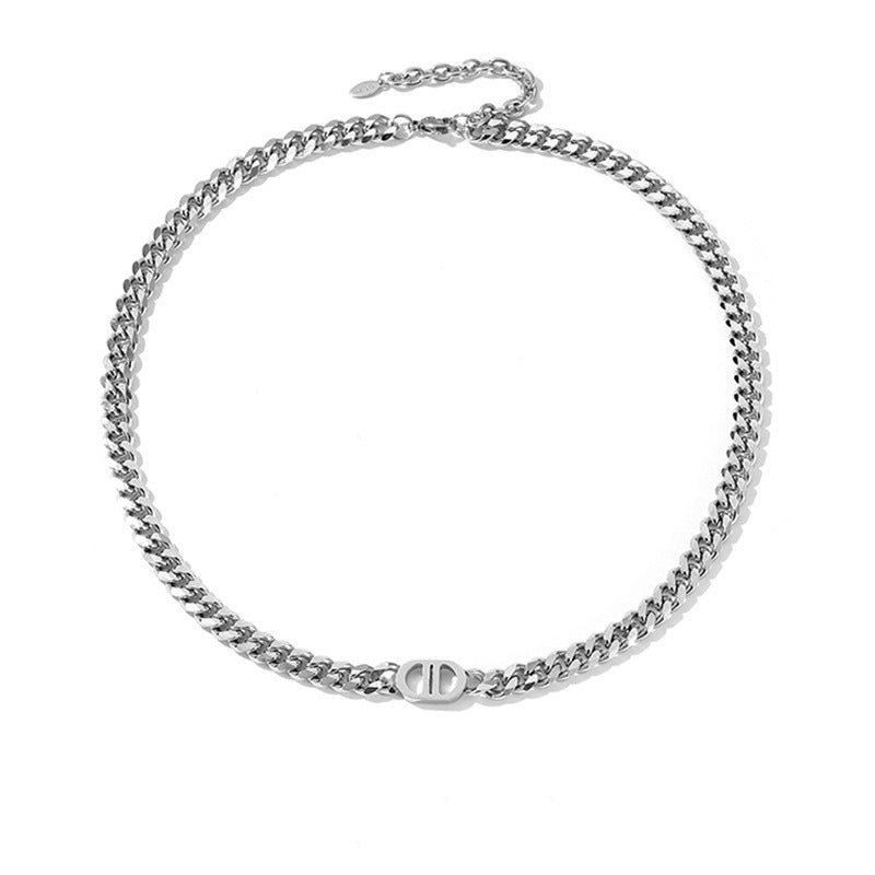 Niche Trend Hip Hop Men's Hundred Titanium Steel Necklace