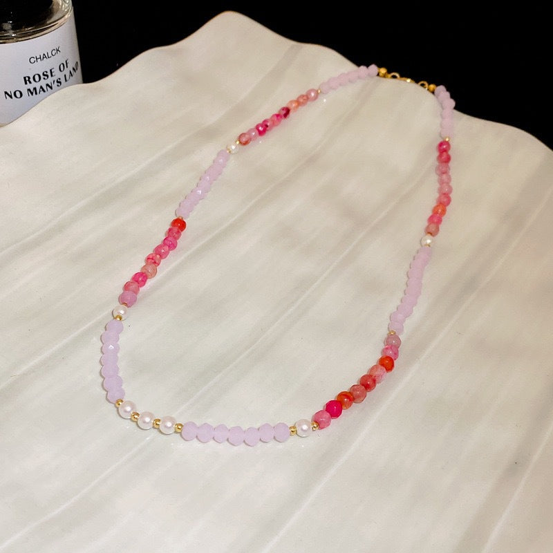 Pearl Butterfly Cross Necklace