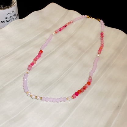 Pearl Butterfly Cross Necklace