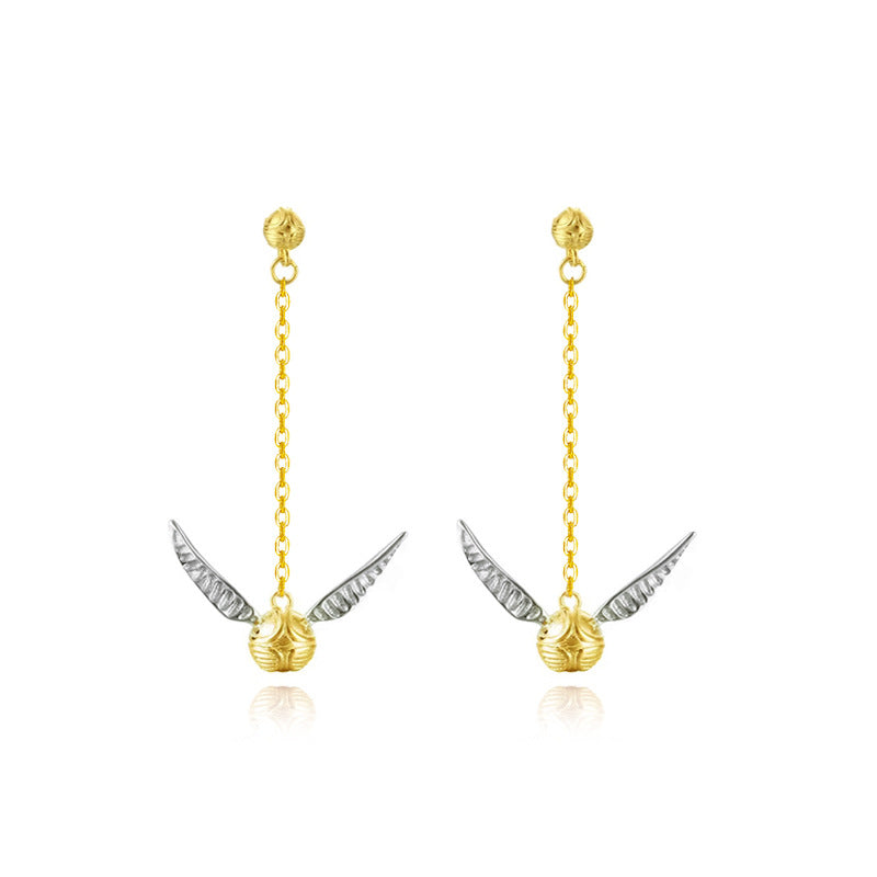 Snitch Drop Earrings Niche Design Earrings