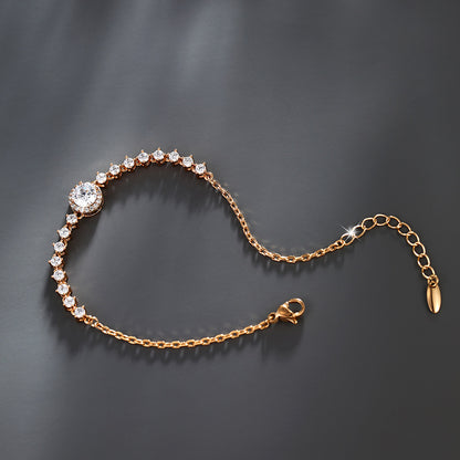 Micro-encrusted Zirconia Exquisite High-end Light Luxury Bracelet