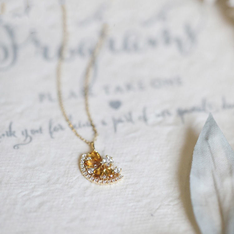 Refreshing Orange Soda Citrine Necklace