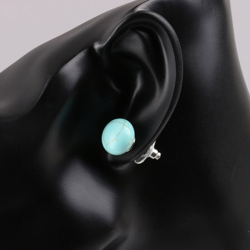 Simple Fashion Round Bean Earrings