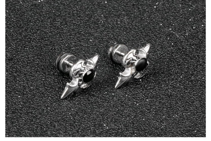 Stainless Steel Crusades Stud Earrings